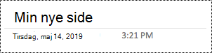 Omdøb side i OneNote til Mac