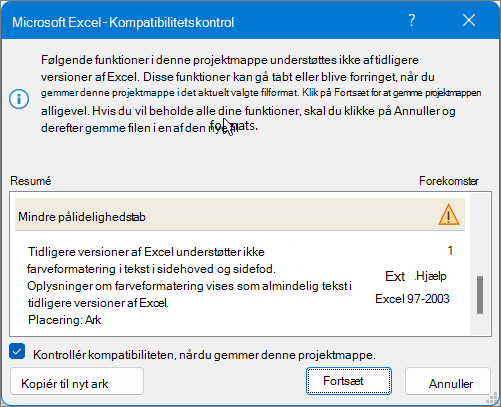 Brug Løs til at løse kompatibilitetsproblemer