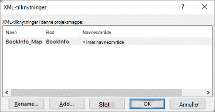Dialogboksen Kort