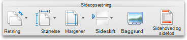 Fanen Layout, gruppen Sideopsætning