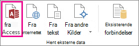 Knappen Fra Access under fanen Data