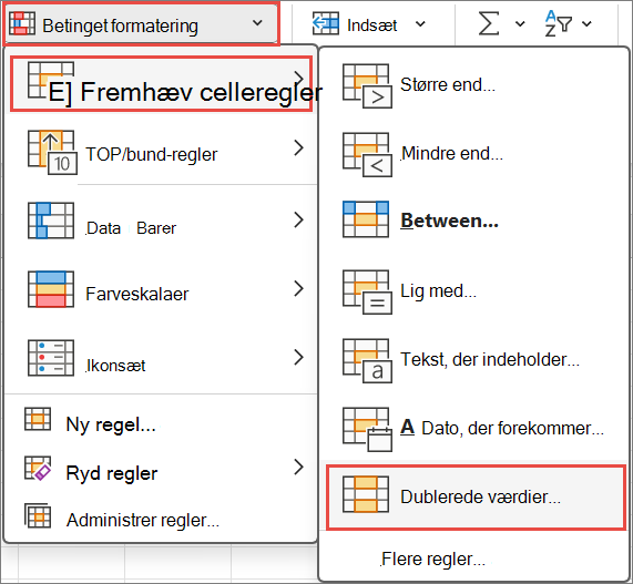 Hurtig formatering