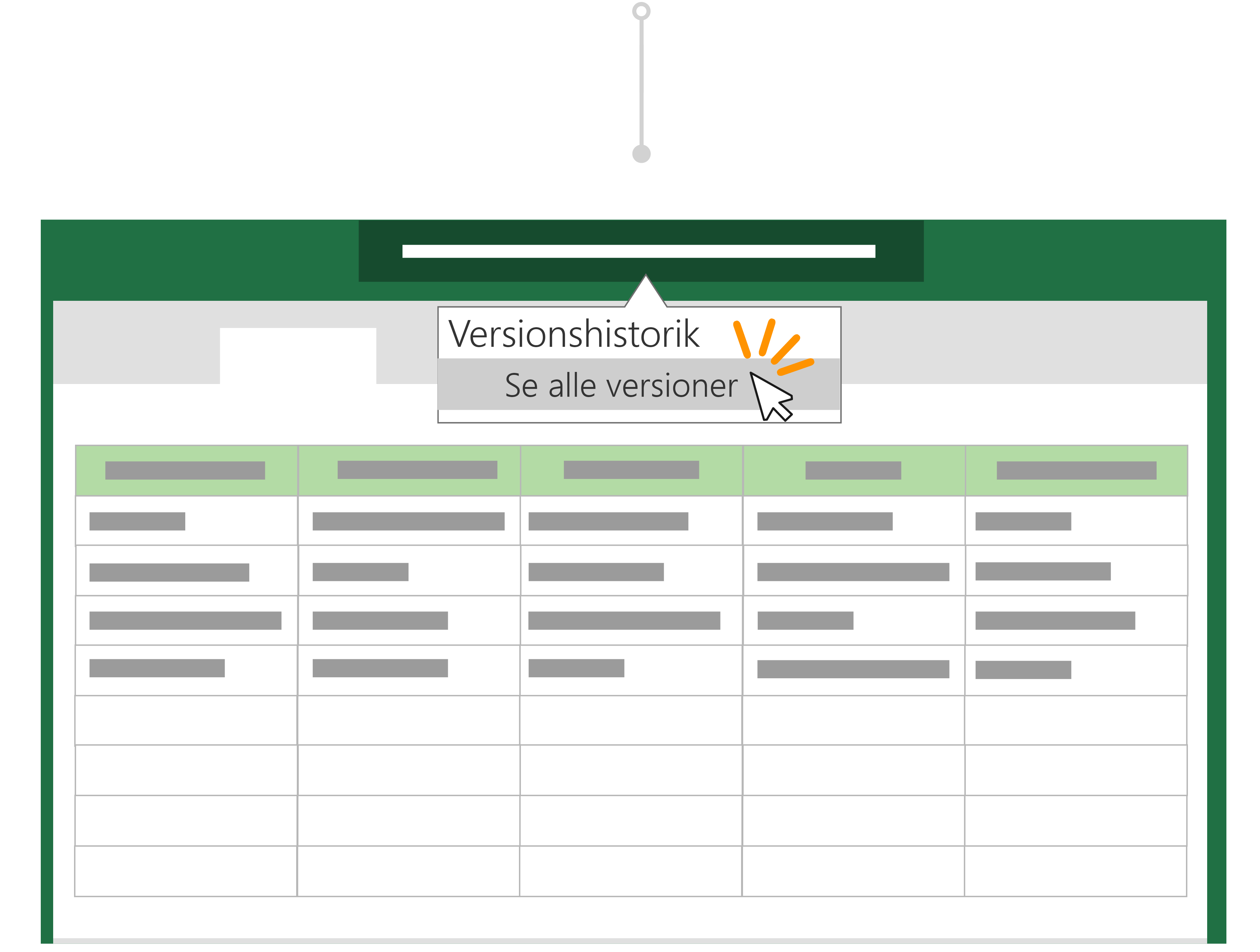 Brug versionshistorik til at gå tilbage til en tidligere version af en fil.
