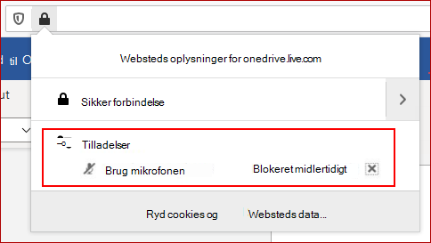 Fjern markeringen i afkrydsningsfeltet ud for Blokeret midlertidigt.