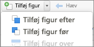 tilføje en figur før eller efter