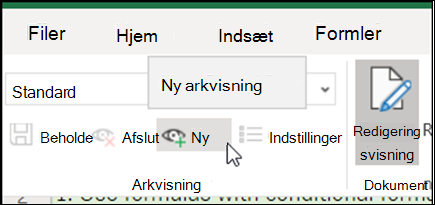 Knappen Ny i gruppen Arkvisninger