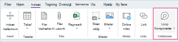Brug Loop komponenter i OneNote | Microsoft Support