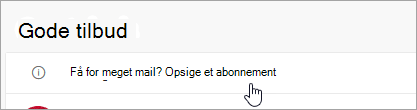 Et skærmbillede af knappen Ophæv abonnement