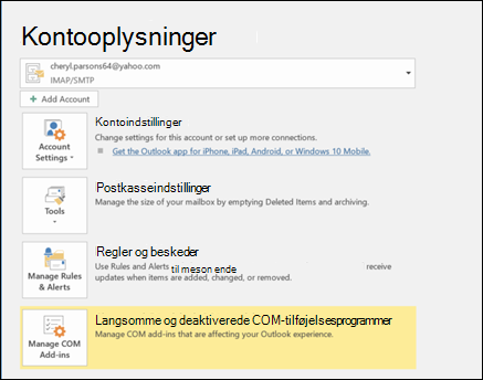 Hvis du ikke kan se Autosvar, skal du vælge Regler og beskeder.