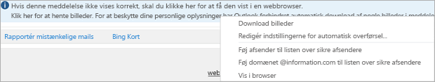Flag og påmindelser til modtagere er angivet i meddelelses oplysningspanelet.