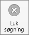 Knappen Luk søgning