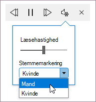 højtlæsning af indstillinger i klassisk outlook