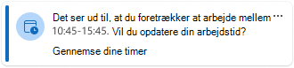 Gennemse dine timer