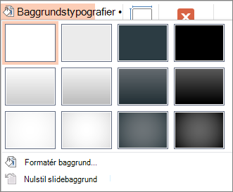 Baggrundstypografier i PowerPoint