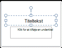 Pladsholder til titeltekst