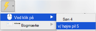 Udløs en animation, der afspilles, når der klikkes på et objekt