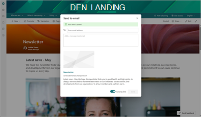 Skærmbillede af SharePoint-nyheder six.png