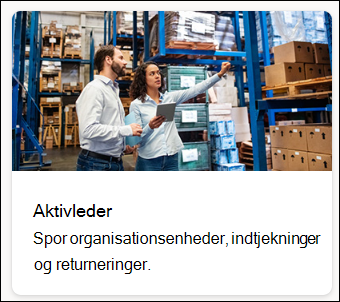 skærmbillede af skabelon for aktivleder