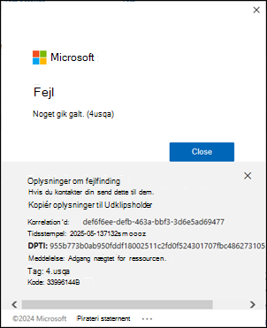 Klassisk Outlook-logonfejl 4usqa