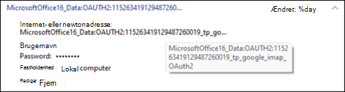 MSOffice OAUTH2-meddelelse