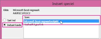 Vælg Microsoft Excel