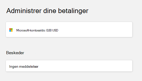 Kontrollér kontosaldoen, når du er logget på.
