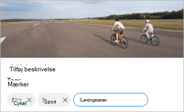 Redigér mærker i OneDrive.