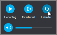 Genoptag et opkald, overfør et opkald eller skift lydenheder