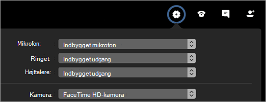 Skift enheder i et møde eller opkald