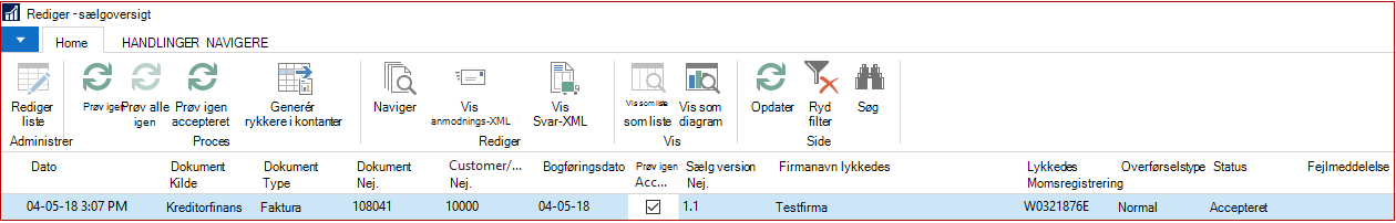 Rediger SII-historik