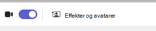 Effekter og avatarer