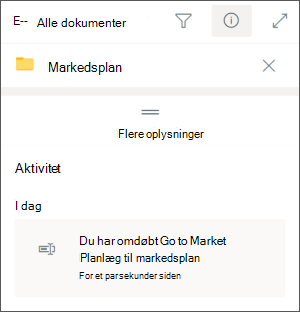 Teams Ent omdøb en SharePoint-mappe