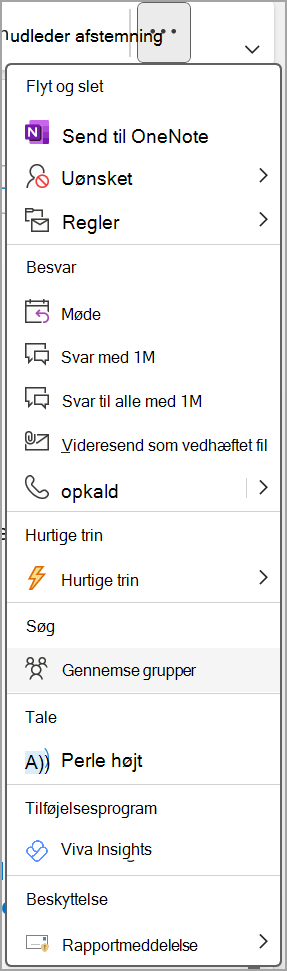 Viva Insights-skærmbillede i Outlook one.png