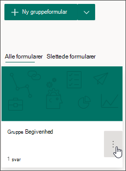 Flere indstillinger for gruppeformularer