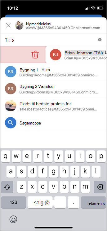 Slet en kontakt i iOS