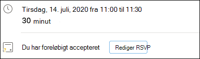 Redigering af S.U. fra begivenheden.