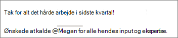 Du kan vælge kun at vise en persons fornavn