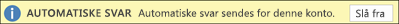 Deaktiver autosvar