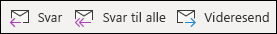 Menupunkterne Besvar