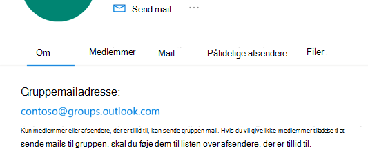 Føj afsendere, der er tillid til, til en Outlook.com gruppe.