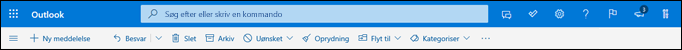 Overskrift for Indbakke i Outlook.com