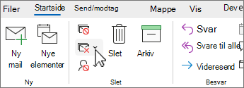 Pil ned i oprydningssamtalen valgt på båndet Klassisk