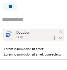 Outlook.com ny mail med en vedhæftet fil