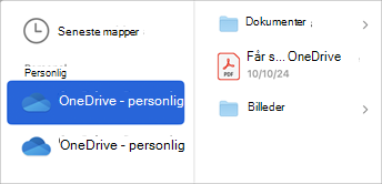 Vælg skylagerkontoen for at søge efter filer, du vil vedhæfte til din mail.