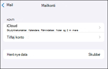 Outlook Mobile-mailapp tilføj konto på iOS