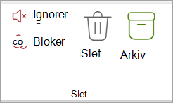 Vælg Arkiv på båndet
