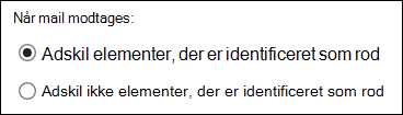 Clutter i Outlook på internettet
