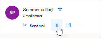 Skærmbillede af knappen Gå til gruppefiler