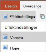 Effektindstillinger