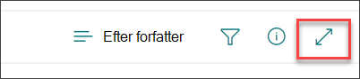 Skærmbillede af opgavelinjen Udvid indhold